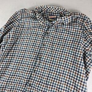 johnnie-O‎ Hangin Out Mariner Gingham Button Down Shirt Mens XXLarge